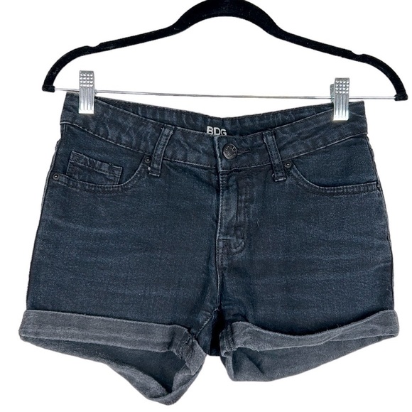 BDG Pants - BDG Black Wash Mid Rise Alexa Summer Jean Shorts Size 25